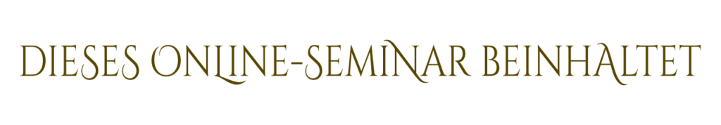 Seminar Göttliche Führung